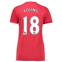 Manchester United Home Shirt 2016-17 - Womens with Young 18 printing, Red