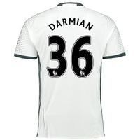 Manchester United Third Shirt 2016-17 with Darmian 36 printing, White