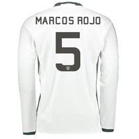 Manchester United Cup Third Shirt 2016-17 - Long Sleeve with Marcos Ro, White