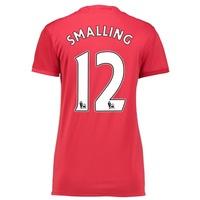 Manchester United Home Shirt 2016-17 - Womens with Smalling 12 printin, Red