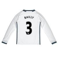 Manchester United Third Shirt 2016-17 - Kids - Long Sleeve with Bailly, White