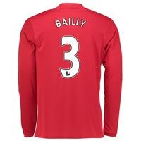 Manchester United Home Shirt 2016-17 - Long Sleeve with Bailly 3 print, Red