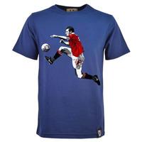 Manchester United Retro Cantona T-Shirt (Navy)