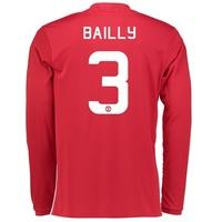 Manchester United Cup Home Shirt 2016-17 - Long Sleeve with Bailly 3 p, Red