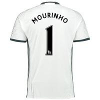 Manchester United Third Shirt 2016-17 with Mourinho 1 printing, White