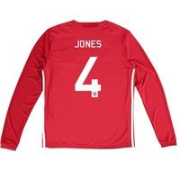 manchester united cup home shirt 2016 17 kids long sleeve with jon red