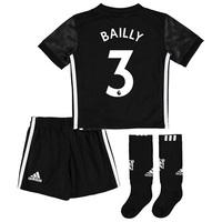 Manchester United Away Mini Kit 2017-18 with Bailly 3 printing, Black