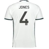 Manchester United Cup Third Shirt 2016-17 with Jones 4 printing, White