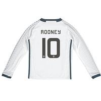 Manchester United Cup Third Shirt 2016-17 - Kids - Long Sleeve with Ro, White