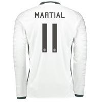 Manchester United Cup Third Shirt 2016-17 - Long Sleeve with Martial 1, White