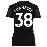 Manchester United Away Shirt 2017-18 - Womens with Tuanzebe 38 printin, Black