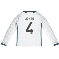 Manchester United Cup Third Shirt 2016-17 - Kids - Long Sleeve with Jo, White