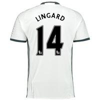 manchester united third shirt 2016 17 with lingard 14 printing white