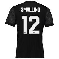 Manchester United Away Cup Shirt 2017-18 with Smalling 12 printing, Black