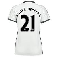 Manchester United Third Shirt 2016-17 - Womens with Herrera 21 printin, White