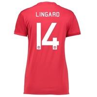 Manchester United Cup Home Shirt 2016-17 - Womens with Lingard 14 prin, Red