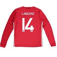 Manchester United Cup Home Shirt 2016-17 - Kids - Long Sleeve with Lin, Red