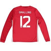 Manchester United Cup Home Shirt 2016-17 - Kids - Long Sleeve with Sma, Red