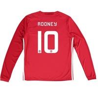 Manchester United Cup Home Shirt 2016-17 - Kids - Long Sleeve with Roo, Red