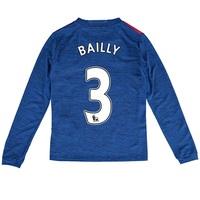 manchester united away shirt 2016 17 kids long sleeve with bailly blue