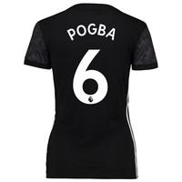 manchester united away shirt 2017 18 womens with pogba 6 printing blac ...