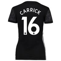 manchester united away shirt 2017 18 womens with carrick 16 printing b ...