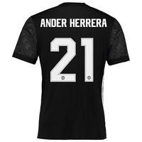 Manchester United Away Cup Shirt 2017-18 with Ander Herrera 21 printin, Black