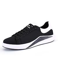 Man Casual Flat Heel All-match Sneakers Shoes PU Leather Surface Men\'s Shoes for Training Casual Shoes Fashion Sport Shoes EU Size 39-44 Black/White