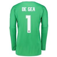 Manchester United Away Goalkeeper Cup Shirt 2017-18 with De Gea 1 prin, Green
