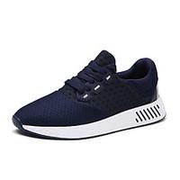 Man\'s Flyknit Tulle Shoes Fashion Sneakers Light Soles Light Up Sneakers Spring / Fall / Winter Comfort Outdoor / Office/ Funny Casual Shoes