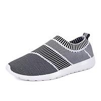 Man\'s Flyknit Tulle Shoes Casual Fashion Sneakers Light Soles Light Up Sneakers Spring / Fall / Winter Comfort Outdoor / Office/ Funny Casual Shoes