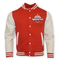 man utd college baseball jacket red kids