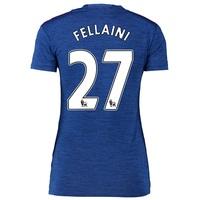 manchester united away shirt 2016 17 womens with fellaini 27 printin b ...