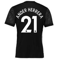 manchester united away shirt 2017 18 with ander herrera 21 printing bl ...