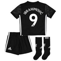 Manchester United Away Mini Kit 2017-18 with Ibrahimovic 9 printing, Black