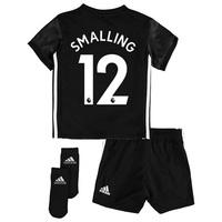 manchester united away baby kit 2017 18 with smalling 12 printing blac ...