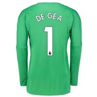 Manchester United Away Goalkeeper Shirt 2017-18 with De Gea 1 printing, Green