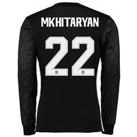 Manchester United Away Cup Shirt 2017-18 - Long Sleeve with Mkhitaryan, Black