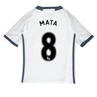 Manchester United Third Shirt 2016-17 - Kids with Mata 8 printing, White