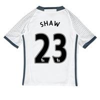 Manchester United Third Shirt 2016-17 - Kids with Shaw 23 printing, White