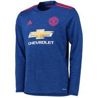 Manchester United Away Shirt 2016-17 - Long Sleeve, Blue