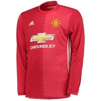 Manchester United Home Shirt 2016-17 - Long Sleeve, Red