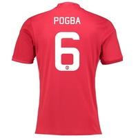 Manchester United Home Cup Shirt 2016-17 with Pogba 6 printing, Red