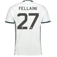 Manchester United Cup Third Shirt 2016-17 with Fellaini 27 printing, White