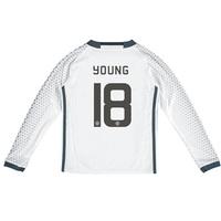 Manchester United Cup Third Shirt 2016-17 - Kids - Long Sleeve with Yo, White