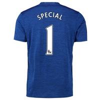 manchester united away shirt 2016 17 with special 1 printing blue