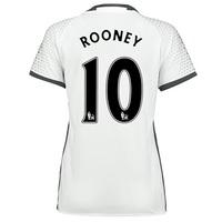 Manchester United Third Shirt 2016-17 - Womens with Rooney 10 printing, White