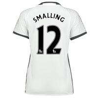 Manchester United Third Shirt 2016-17 - Womens with Smalling 12 printi, White