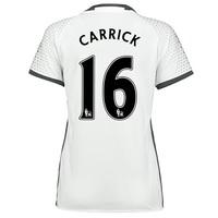 Manchester United Third Shirt 2016-17 - Womens with Carrick 16 printin, White