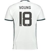 Manchester United Cup Third Shirt 2016-17 with Young 18 printing, White
